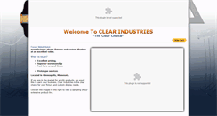 Desktop Screenshot of clearindustries.com